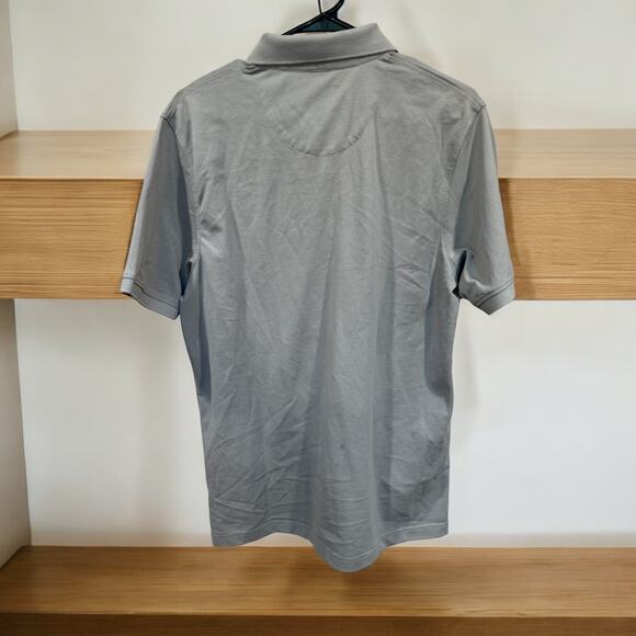 DOUGLAS HAYWARD Mercerised Polo Grey Size Large - Picture 2 of 5
